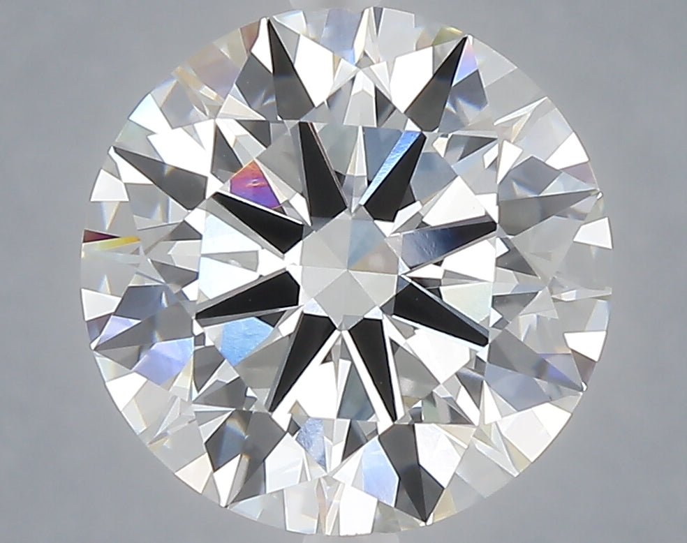5.04 carat round lab grown diamond E color VVS2 clarity