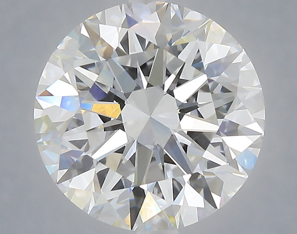 5.01 carat round lab grown diamond E color VVS2 clarity