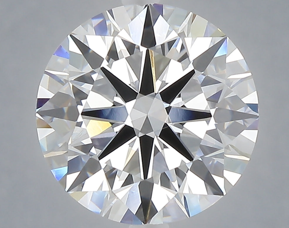 5.03 carat round lab grown diamond E color VVS2 clarity