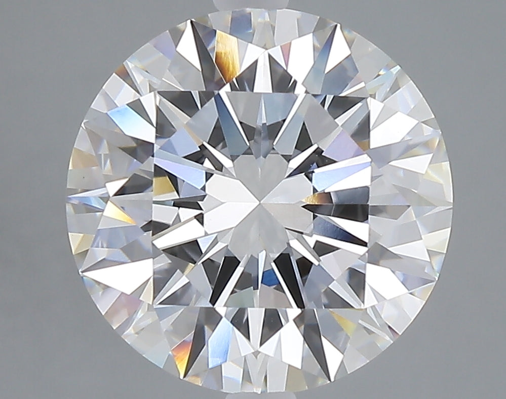 5.01 carat round lab grown diamond E color VVS2 clarity