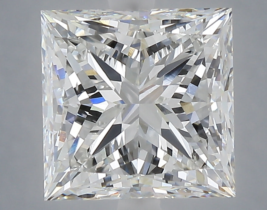 5.01 carat princess lab grown diamond F color VS1 clarity