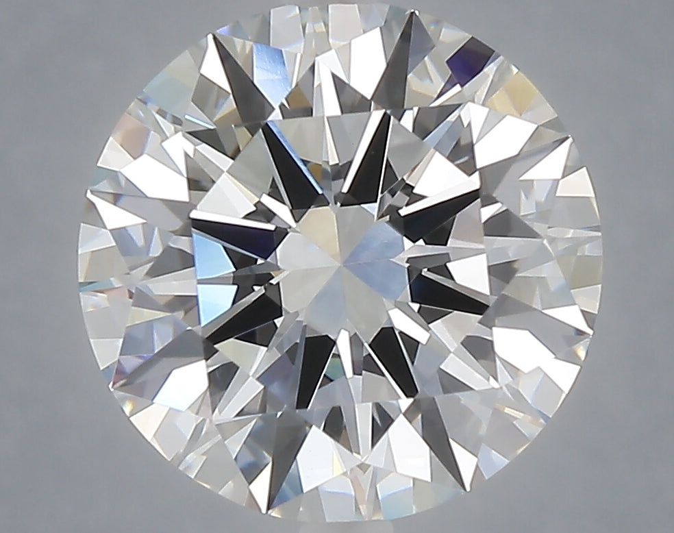 5.04 carat round lab grown diamond E color VVS2 clarity
