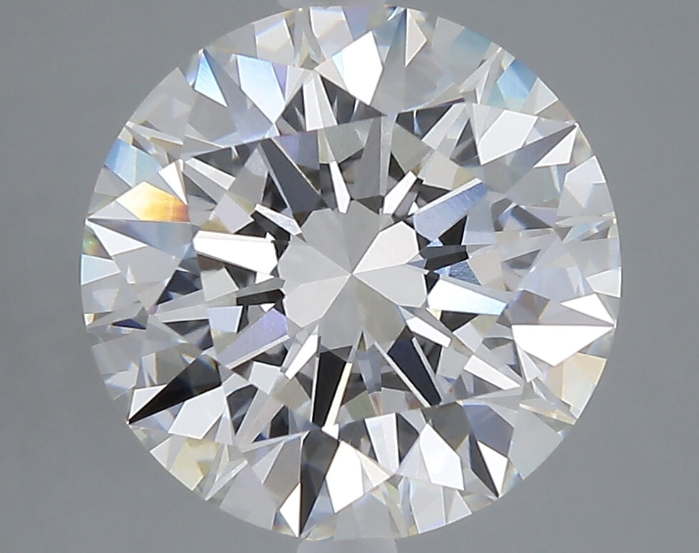 5.07 carat round lab grown diamond E color VVS2 clarity