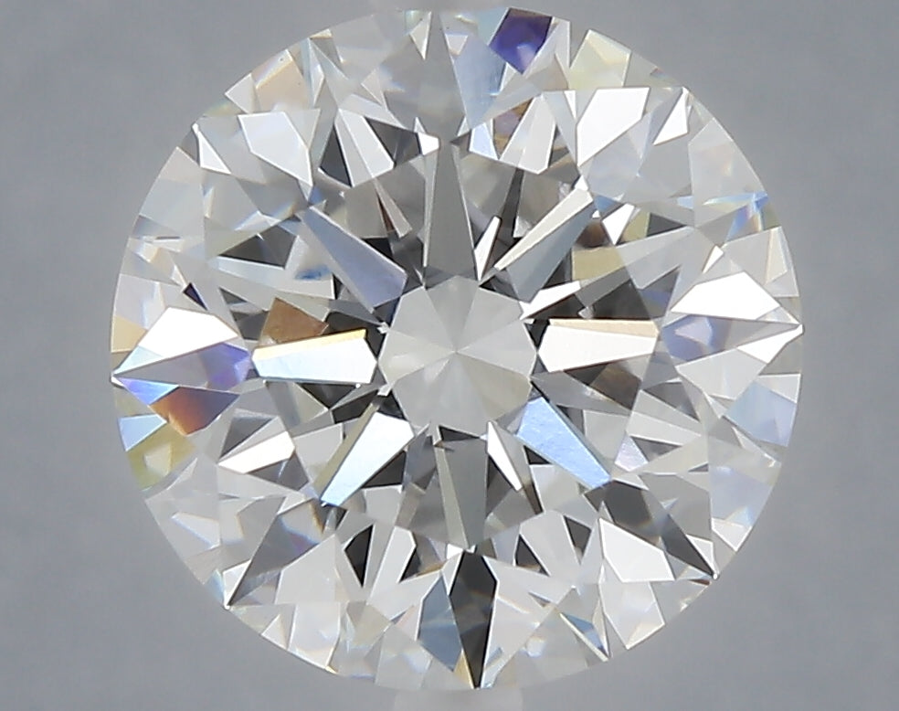 5.02 carat round lab grown diamond F color VVS2 clarity