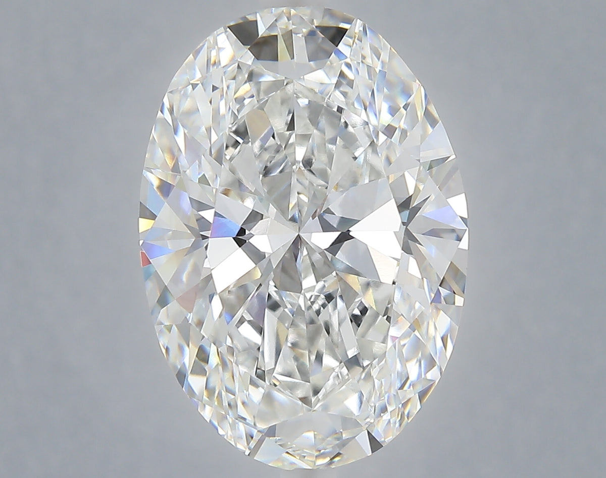9.05 carat oval lab grown diamond F color VVS2 clarity