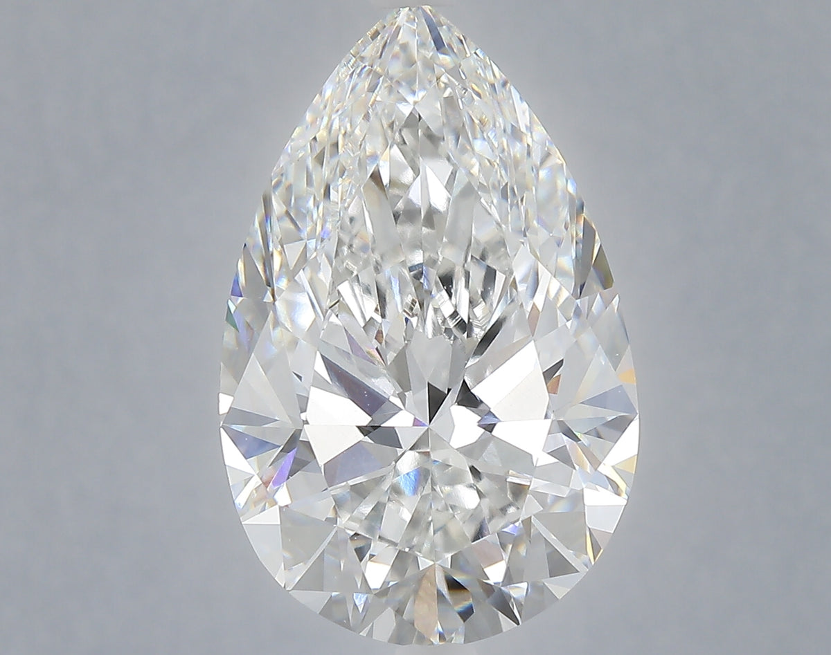 9.29 carat pear lab grown diamond F color VVS2 clarity