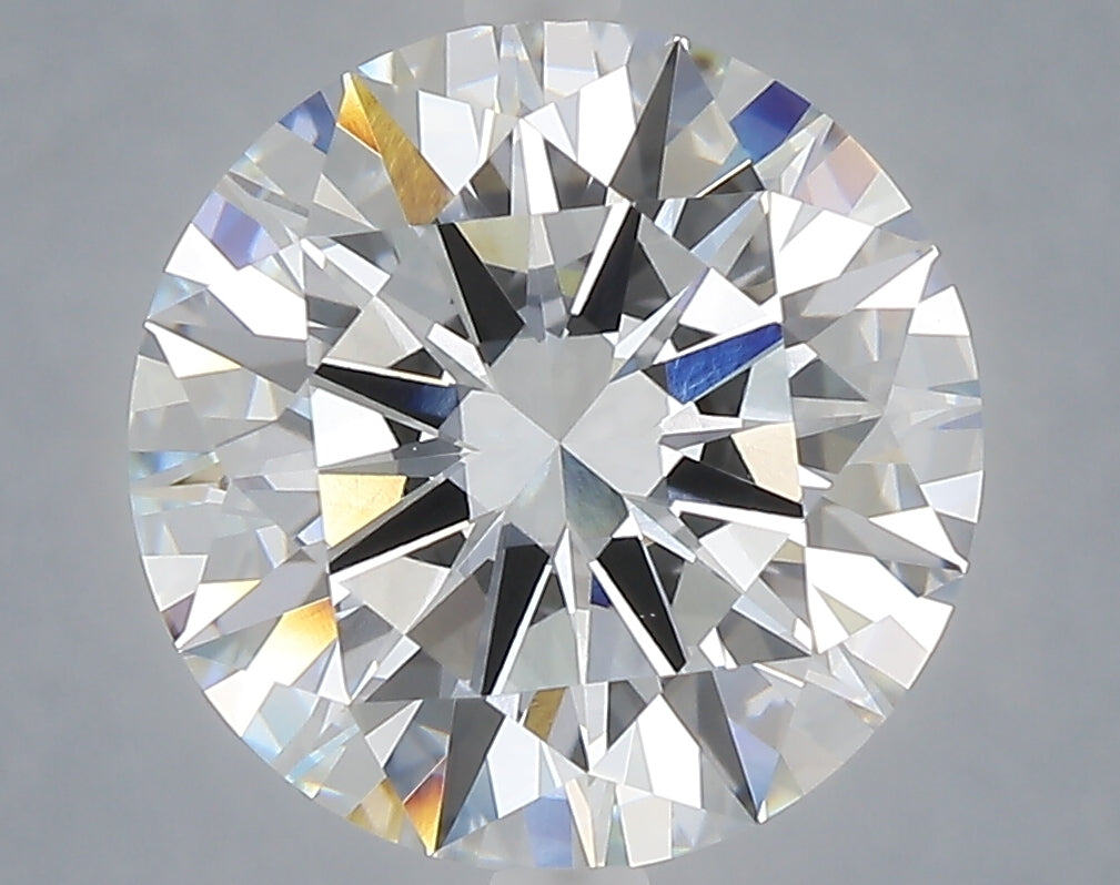 5.21 carat round lab grown diamond E color VVS2 clarity