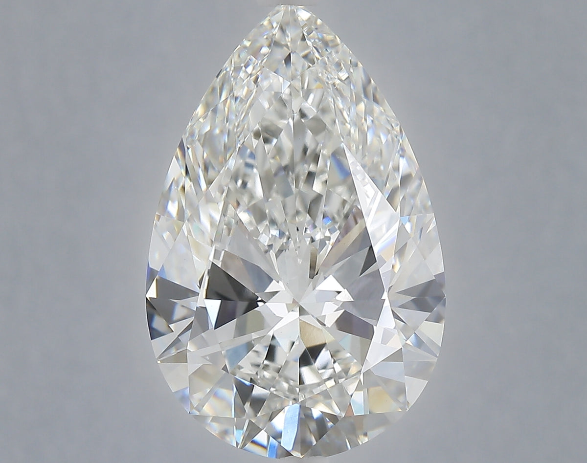 8.10 carat pear lab grown diamond F color VS1 clarity