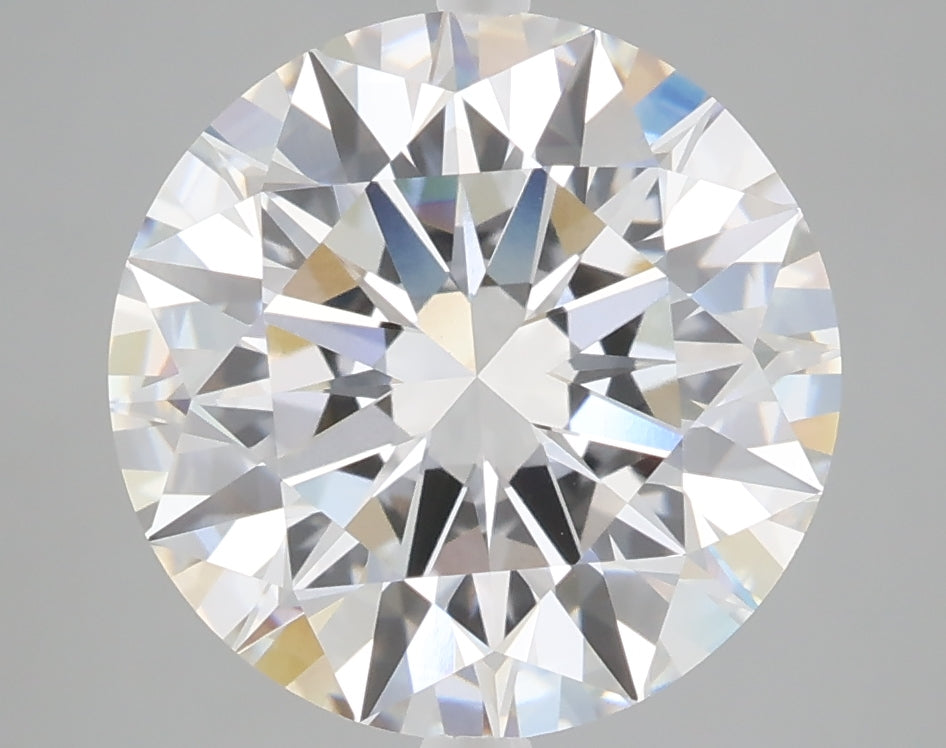 5.04 carat round lab grown diamond E color VVS2 clarity