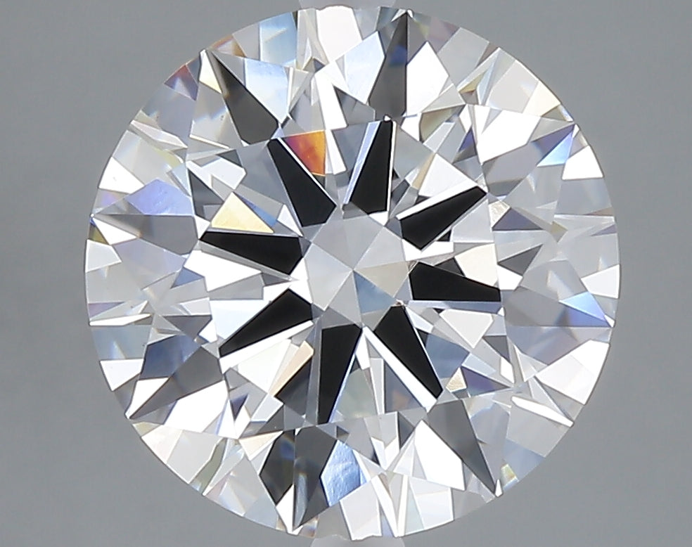 5.00 carat round lab grown diamond E color VVS2 clarity