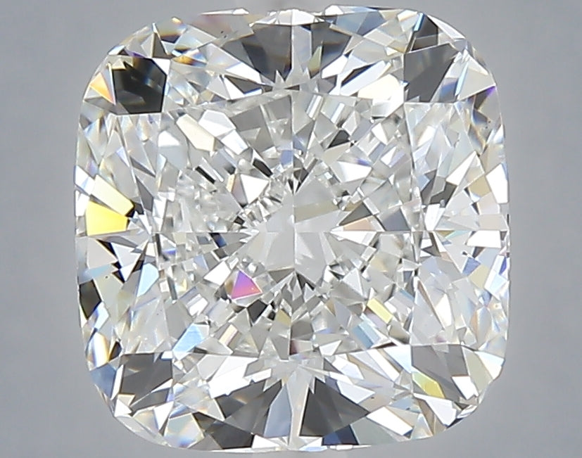 4.02 carat cushion lab grown diamond E color VVS2 clarity