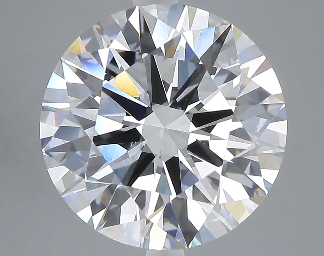 7.01 carat round lab grown diamond F color VVS2 clarity