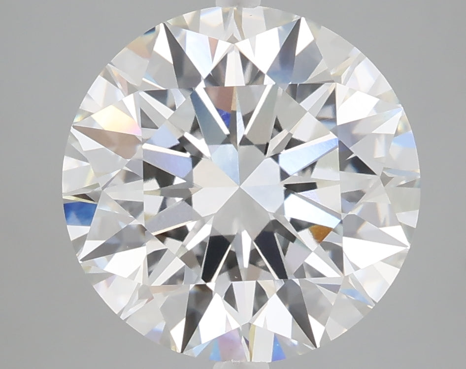 5.08 carat round lab grown diamond F color VVS2 clarity