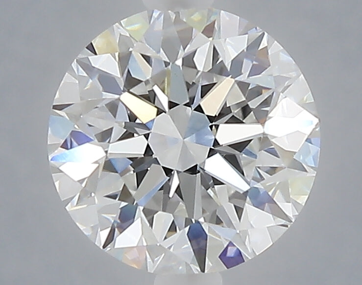 2.05 carat round lab grown diamond E color VVS2 clarity