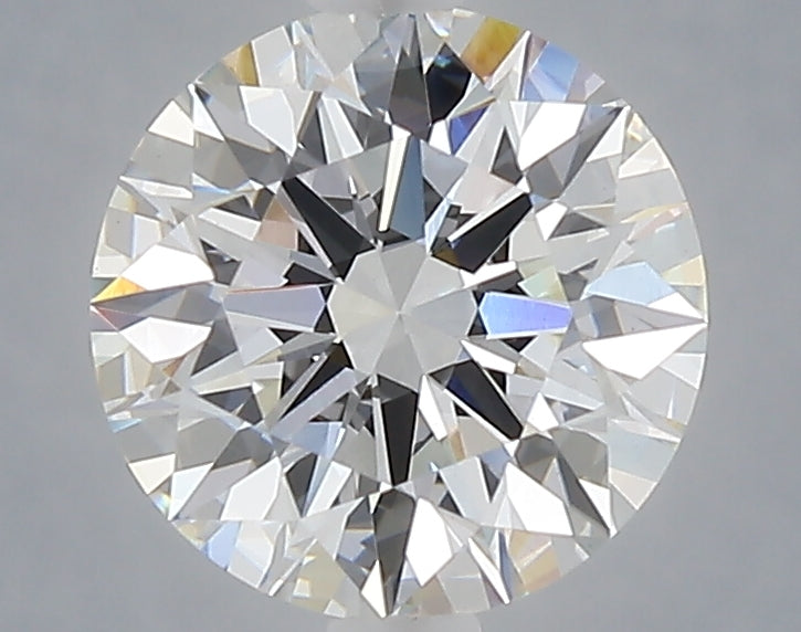 2.03 carat round lab grown diamond E color VVS2 clarity