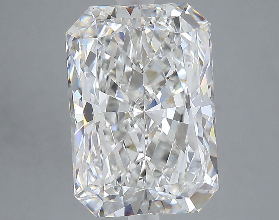 6.04 carat radiant lab grown diamond E color VS1 clarity