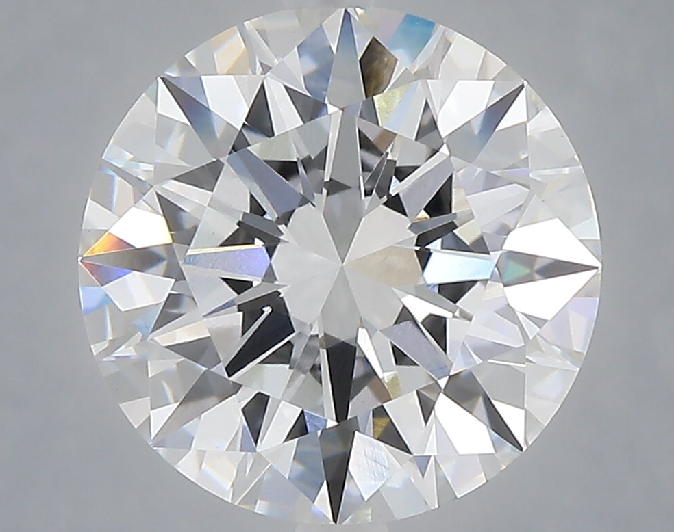 5.01 carat round lab grown diamond E color VVS2 clarity