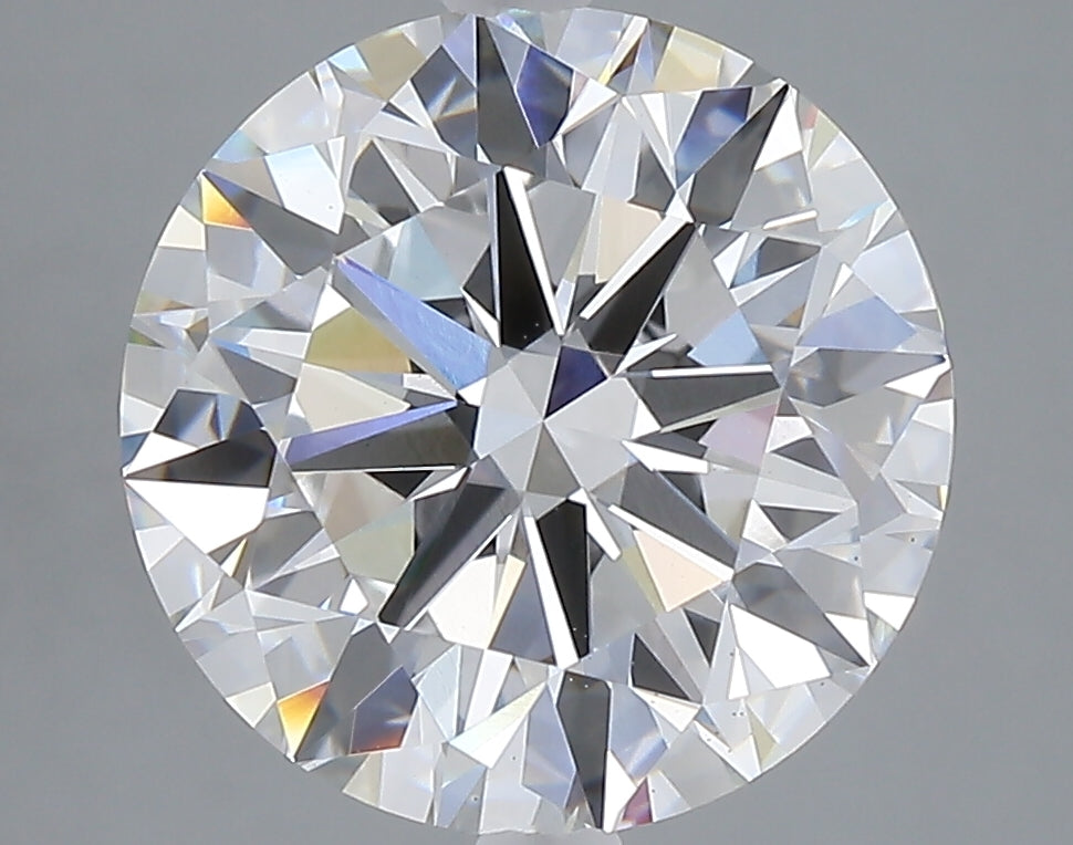 5.00 carat round lab grown diamond E color VS1 clarity