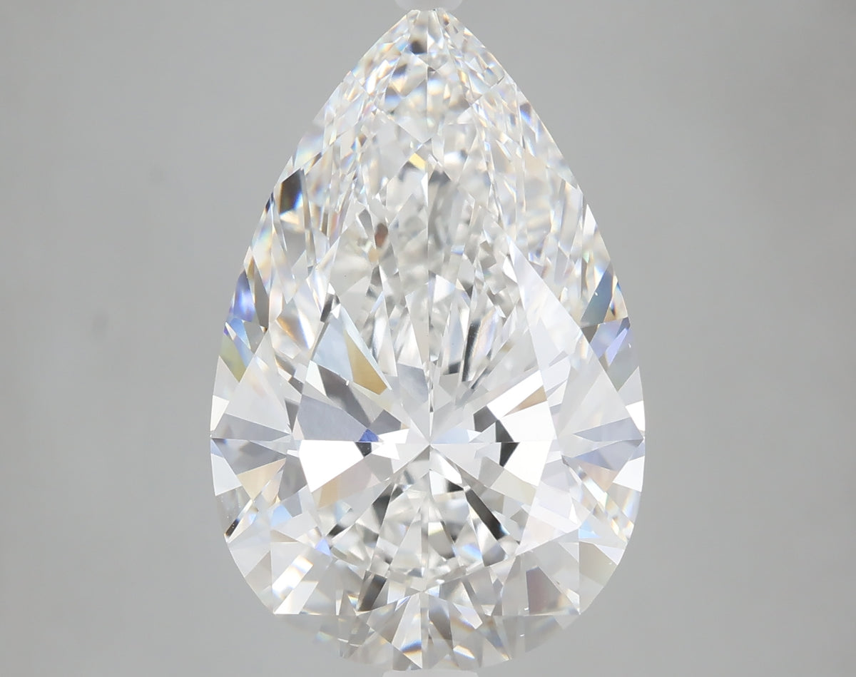 10.03 carat pear lab grown diamond E color VS1 clarity