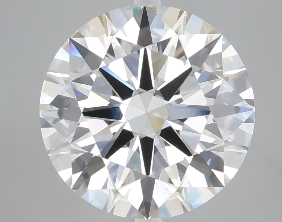5.07 carat round lab grown diamond F color VVS2 clarity