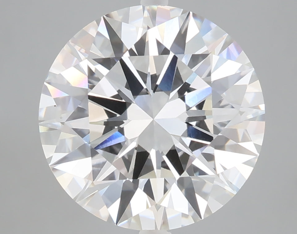 5.00 carat round lab grown diamond E color VVS2 clarity