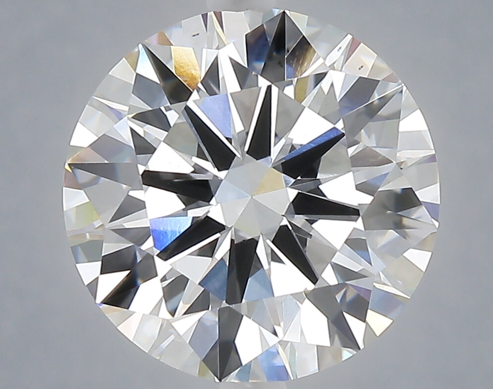 5.03 carat round lab grown diamond E color VS1 clarity