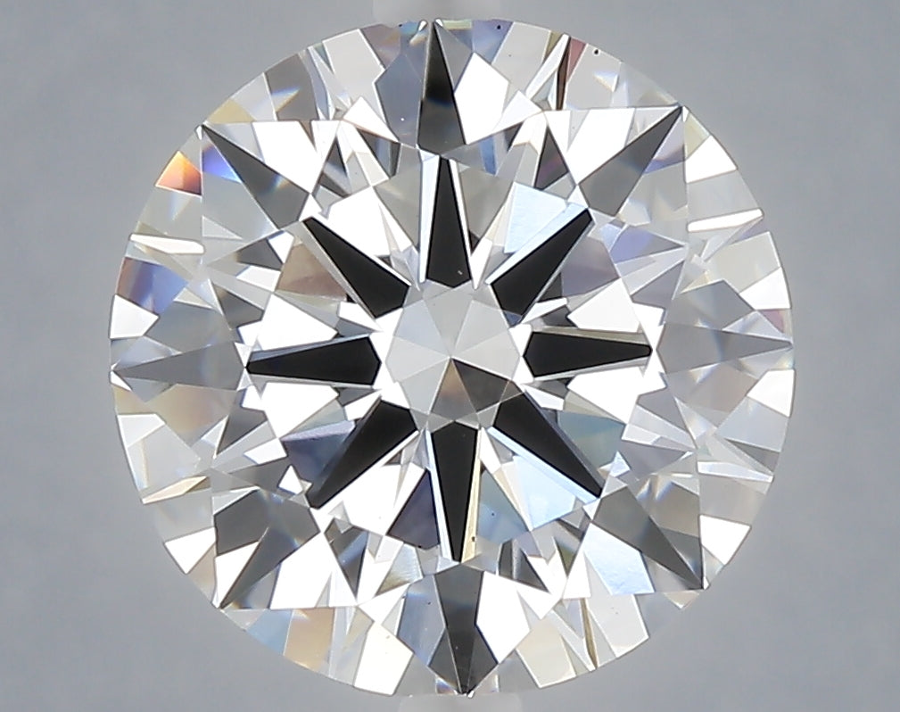 5.06 carat round lab grown diamond E color VS1 clarity