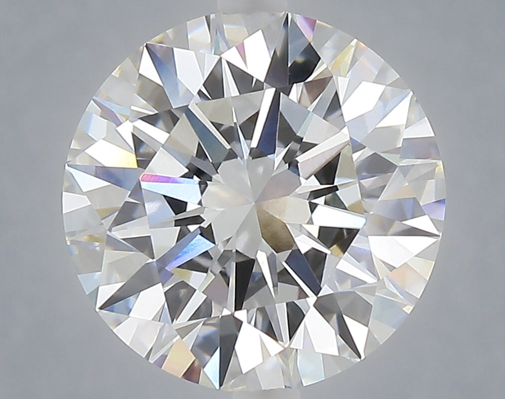 5.04 carat round lab grown diamond E color VVS2 clarity