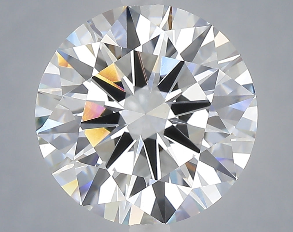 5.00 carat round lab grown diamond F color VVS2 clarity