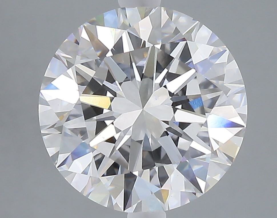 4.54 carat round lab grown diamond E color VVS2 clarity
