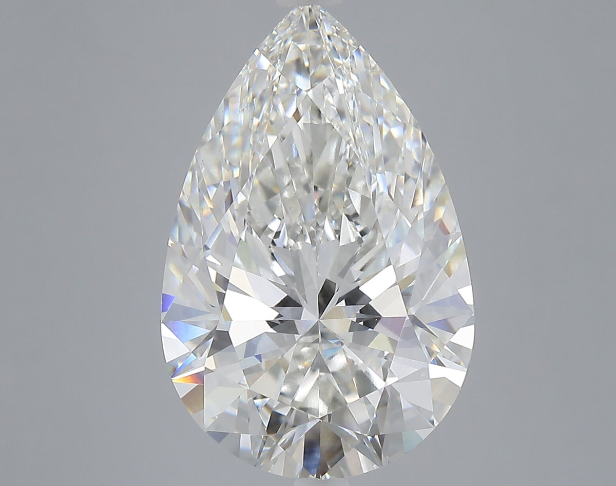 8.24 carat pear lab grown diamond F color VVS2 clarity