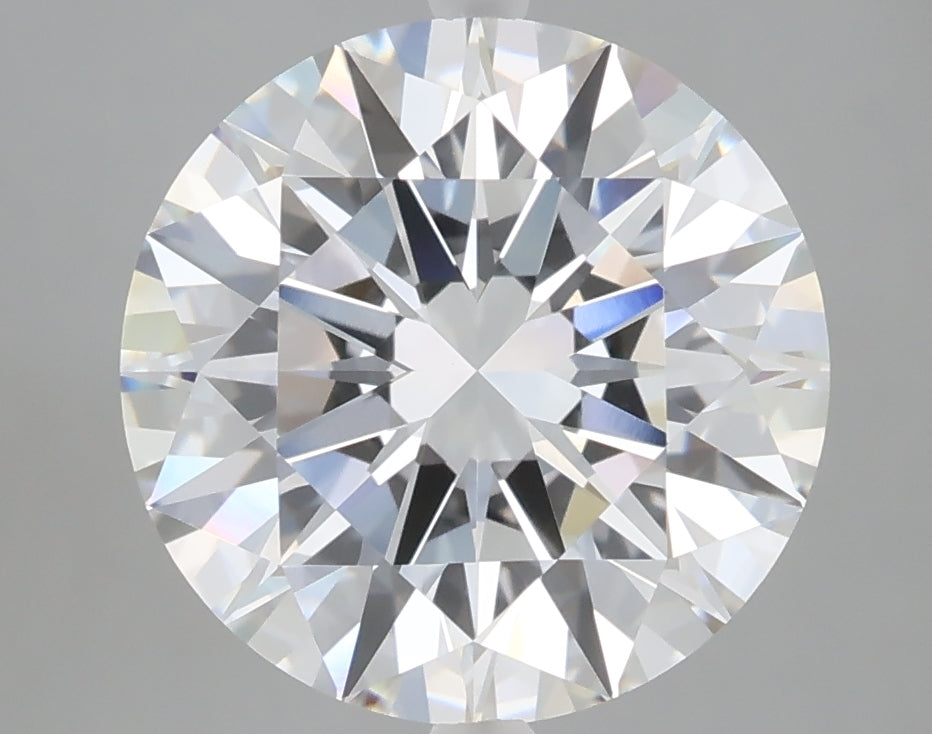 4.55 carat round lab grown diamond E color VVS2 clarity