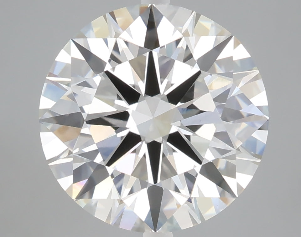 5.01 carat round lab grown diamond F color VVS2 clarity