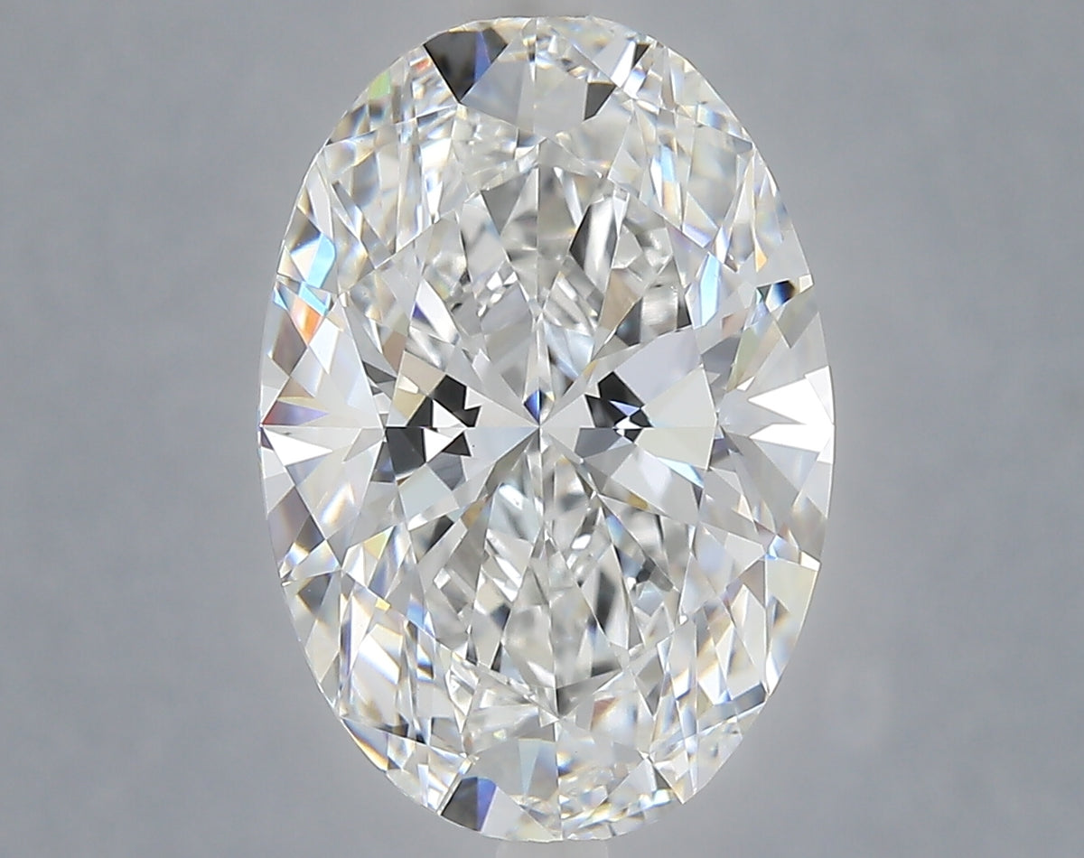 6.05 carat oval lab grown diamond E color VS1 clarity
