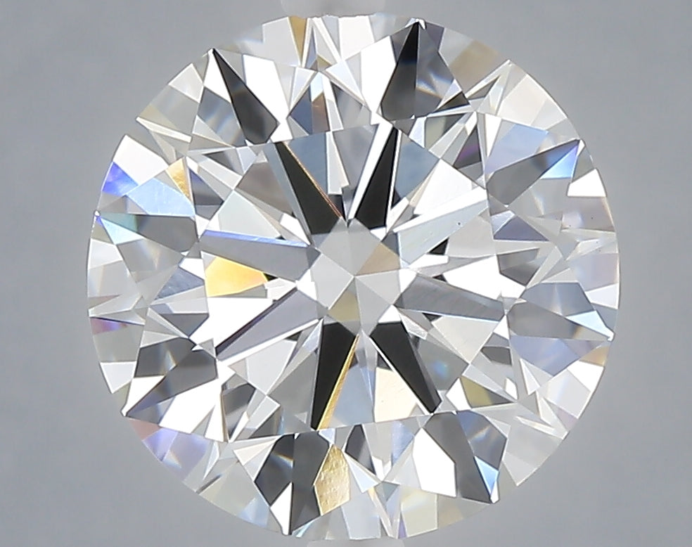 5.01 carat round lab grown diamond E color VVS2 clarity