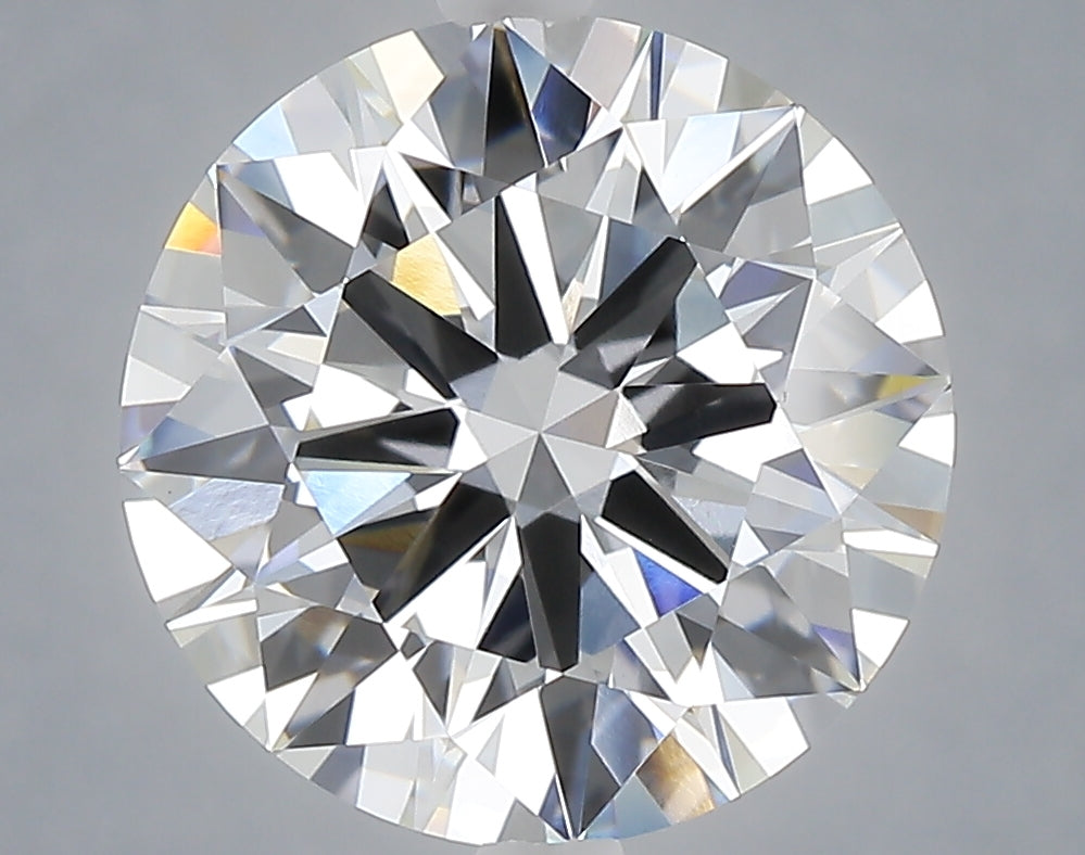 5.00 carat round lab grown diamond E color VVS2 clarity