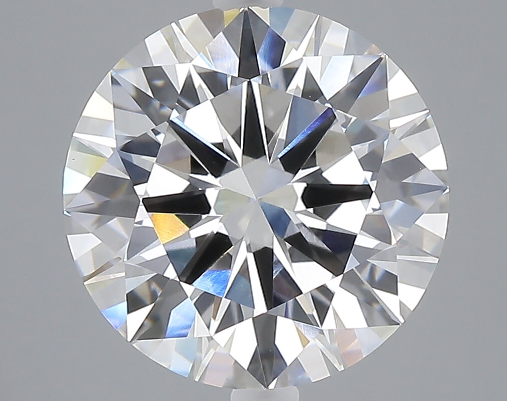 5.00 carat round lab grown diamond E color VVS2 clarity