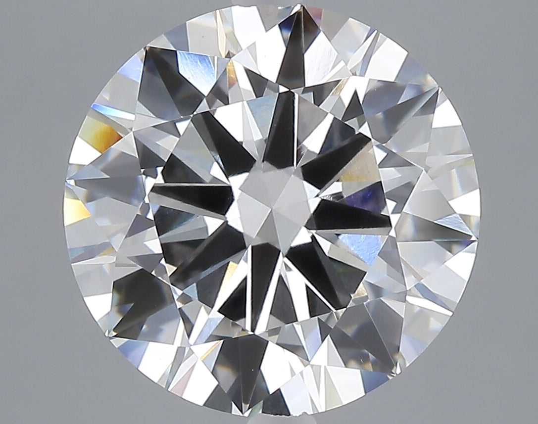 6.50 carat round lab grown diamond F color VVS2 clarity