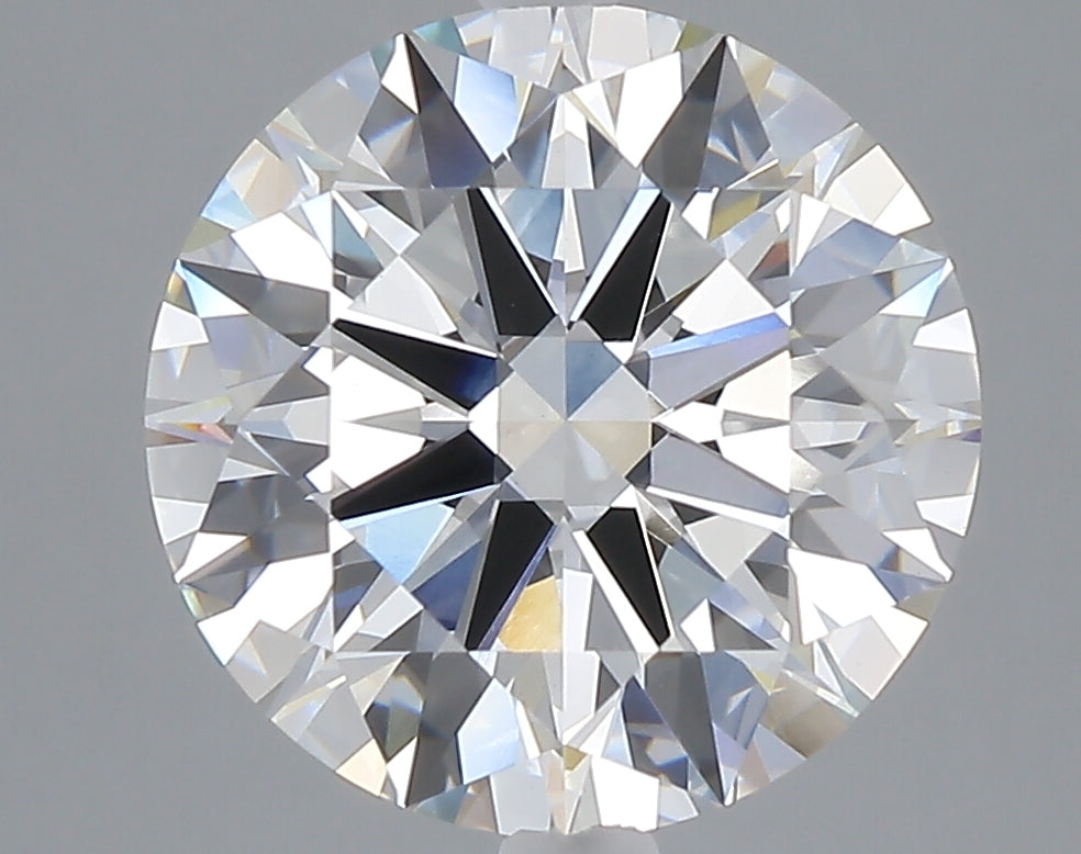 5.05 carat round lab grown diamond F color VVS2 clarity