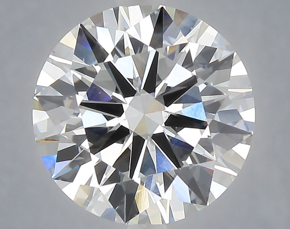 5.07 carat round lab grown diamond F color VVS2 clarity