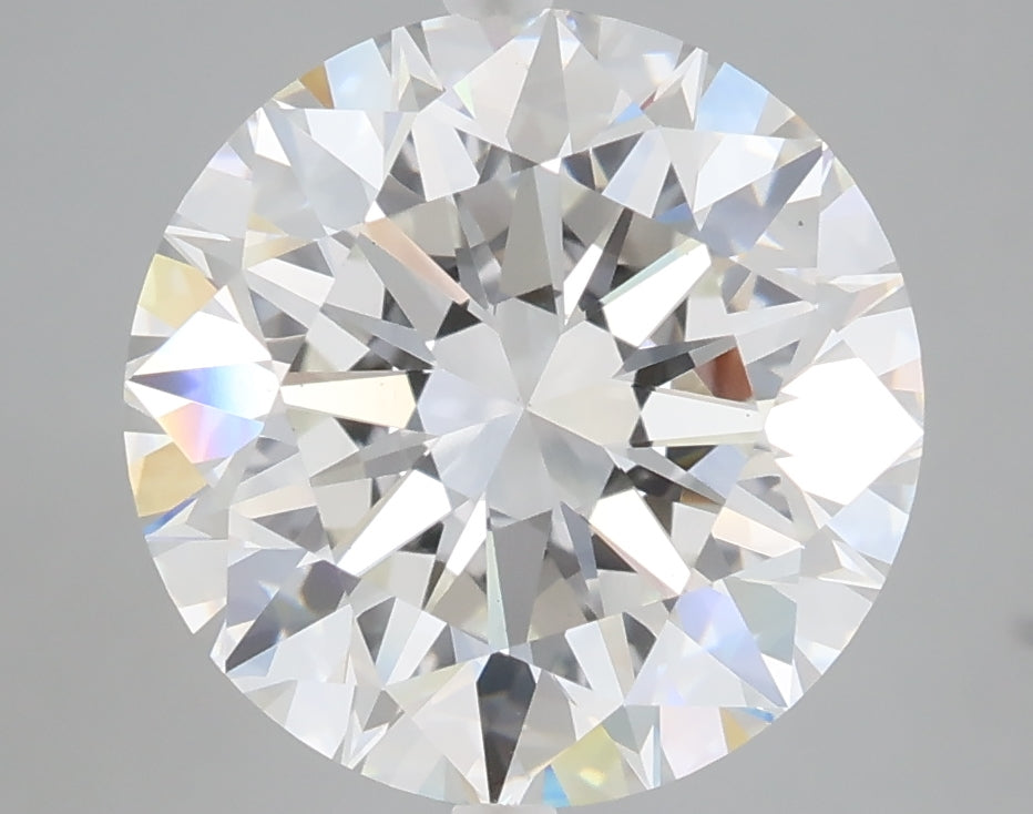 5.05 carat round lab grown diamond F color VS1 clarity