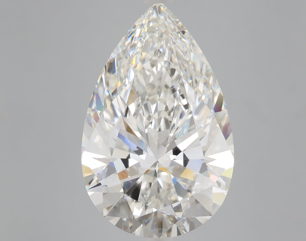 10.10 carat pear lab grown diamond F color VS1 clarity