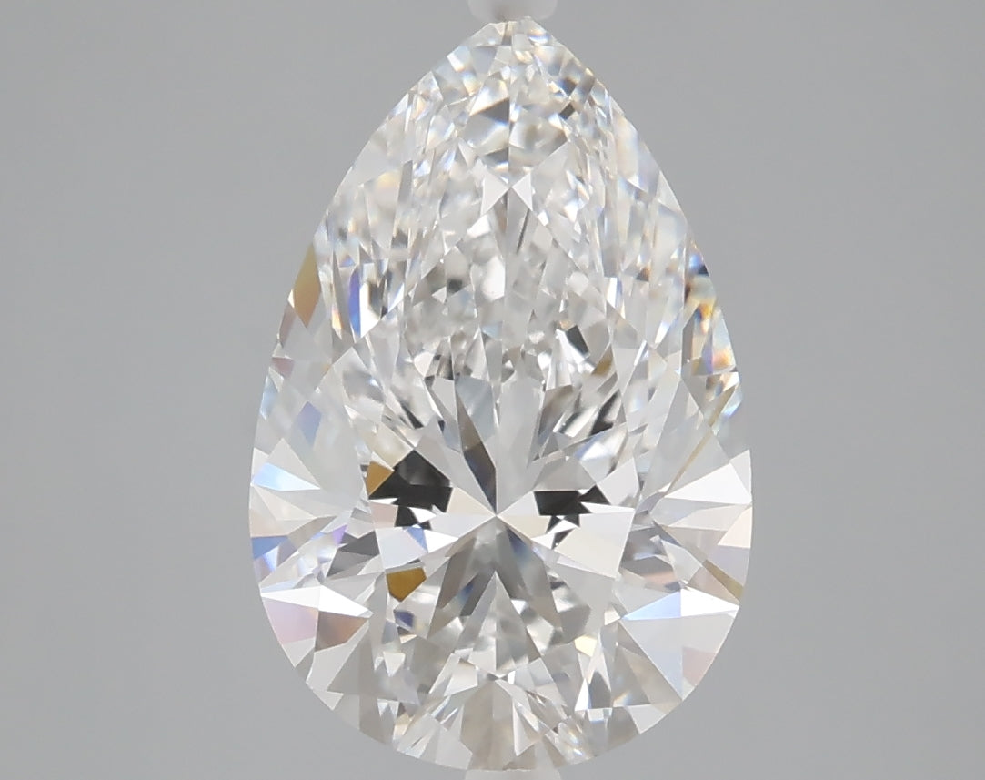 3.25 carat pear lab grown diamond E color VVS2 clarity