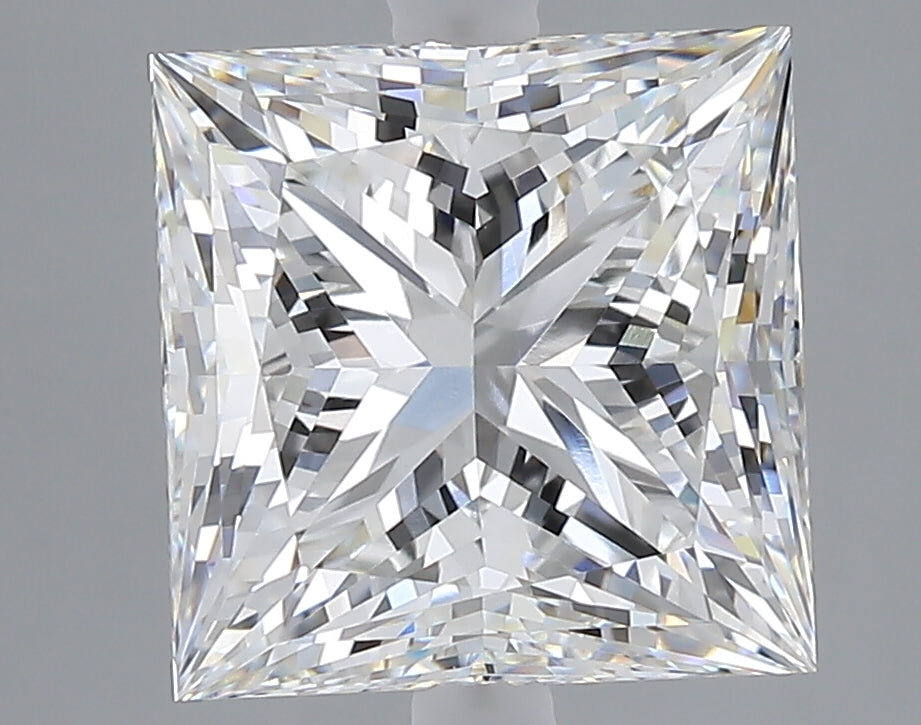 5.01 carat princess lab grown diamond F color VVS2 clarity