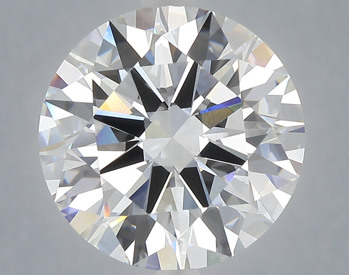 7.04 carat round lab grown diamond F color VVS2 clarity
