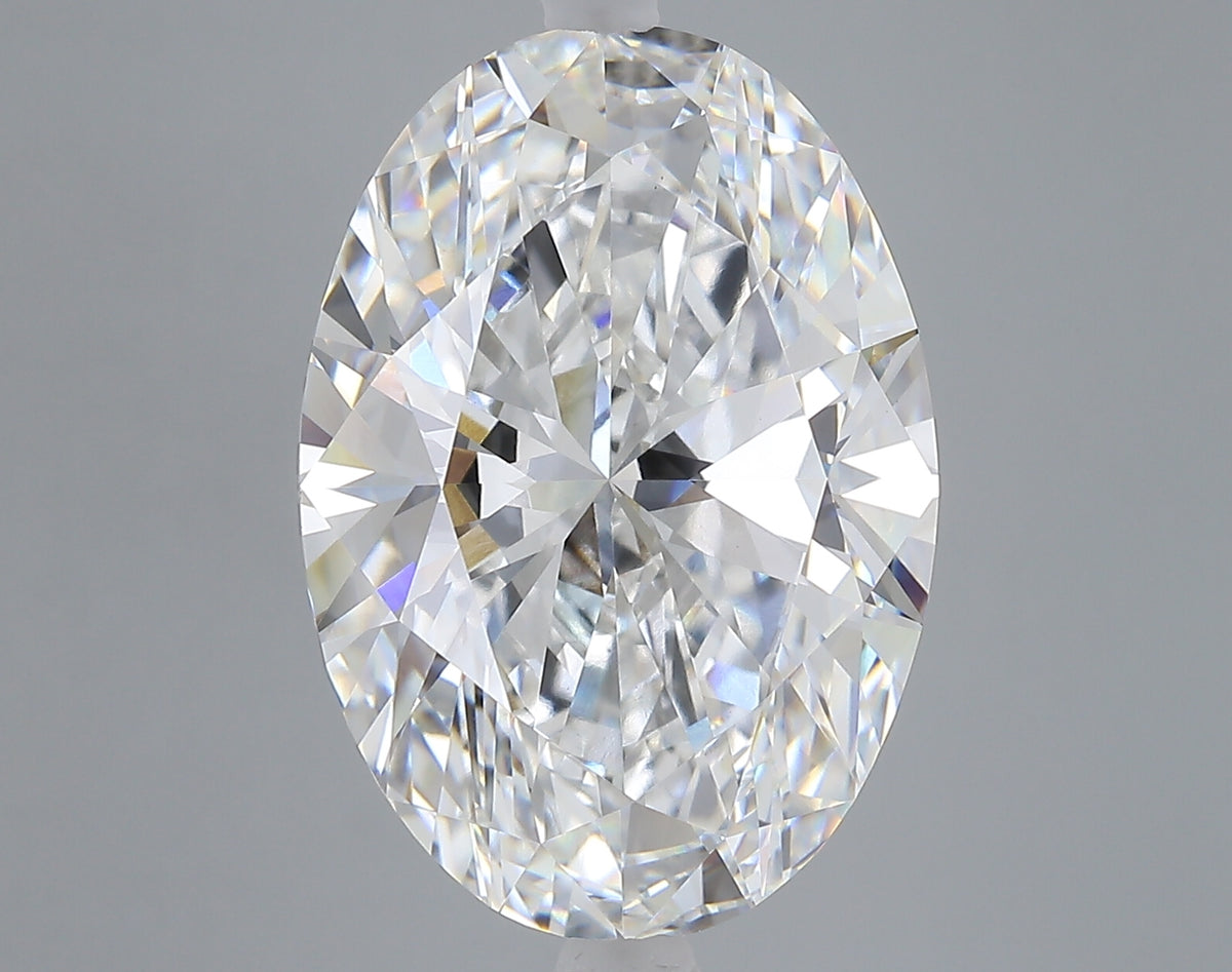 9.54 carat oval lab grown diamond E color VVS2 clarity