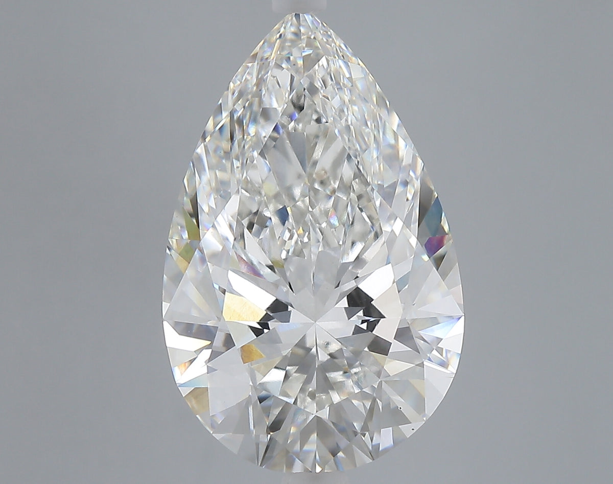 8.08 carat pear lab grown diamond F color VS1 clarity
