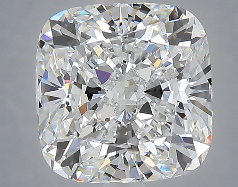 3.28 carat cushion lab grown diamond E color VVS2 clarity