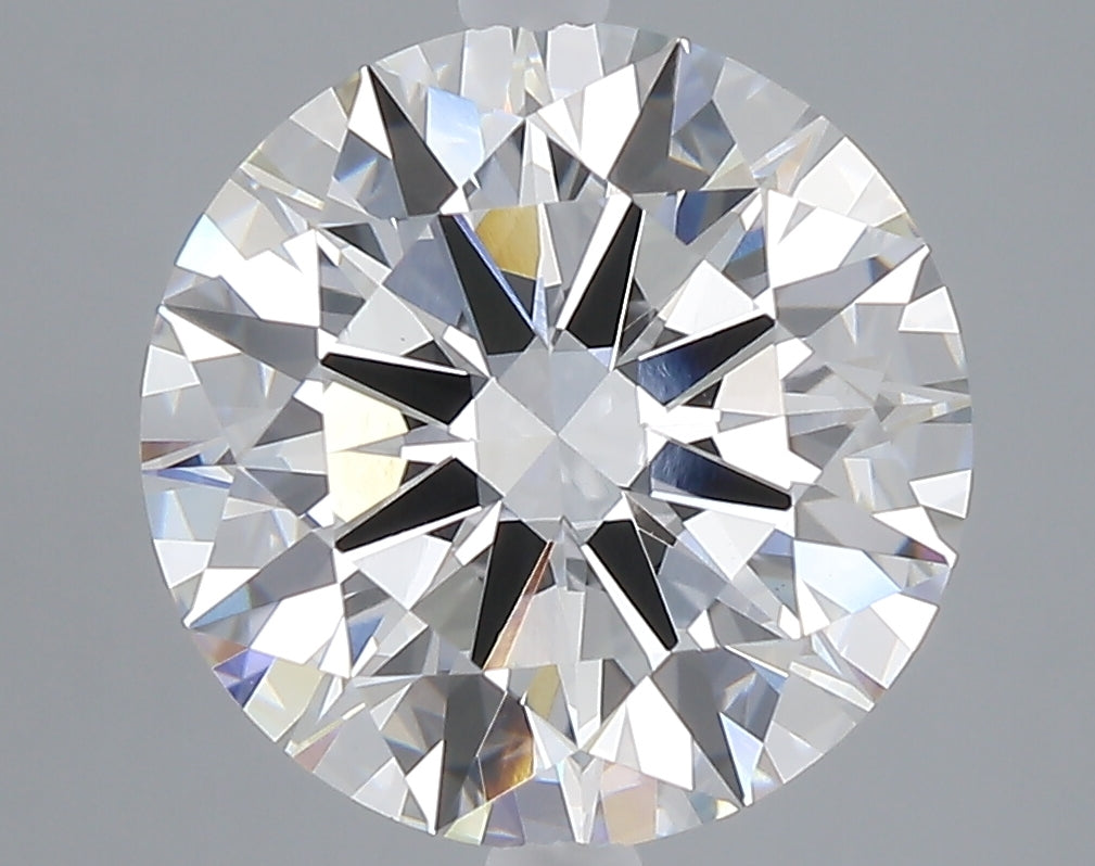 5.05 carat round lab grown diamond F color VVS2 clarity