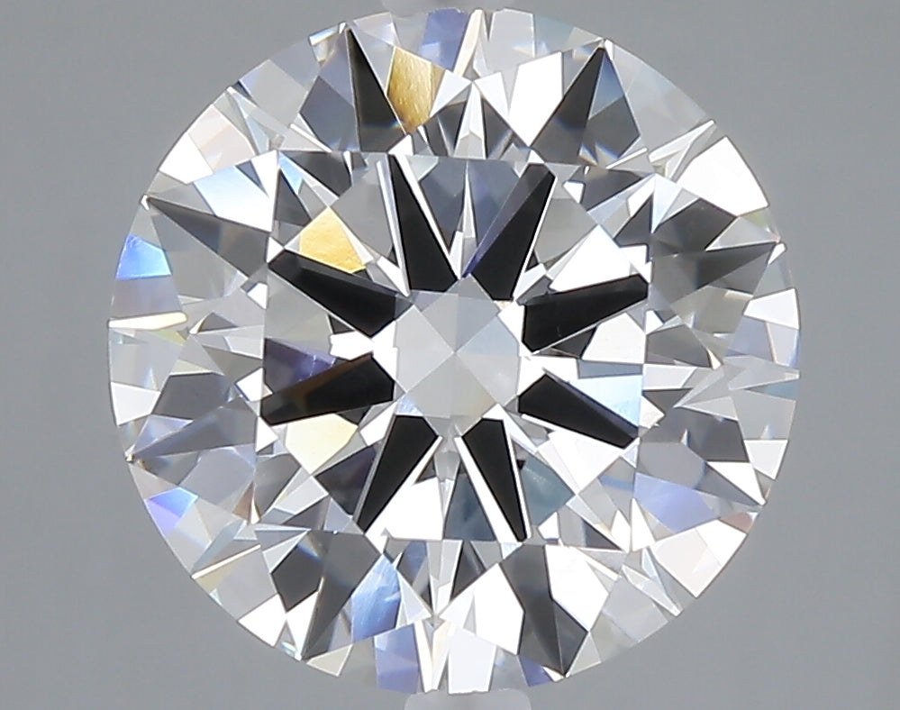 5.06 carat round lab grown diamond F color VVS2 clarity